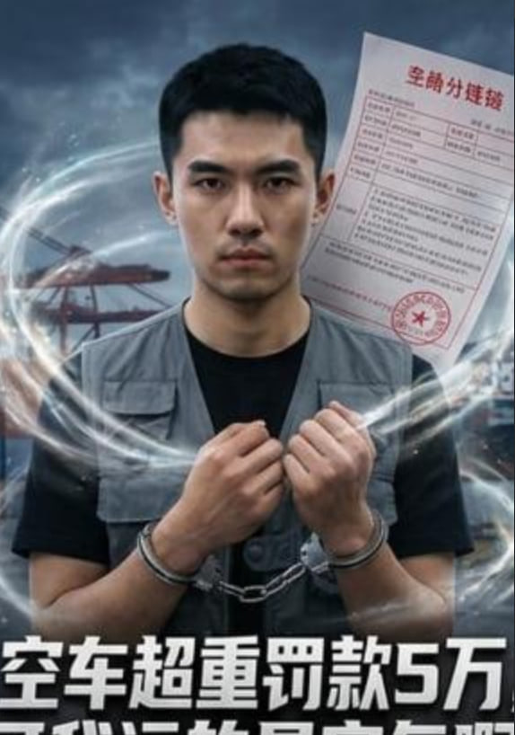 空车超重罚款5万，可我运的是空气啊